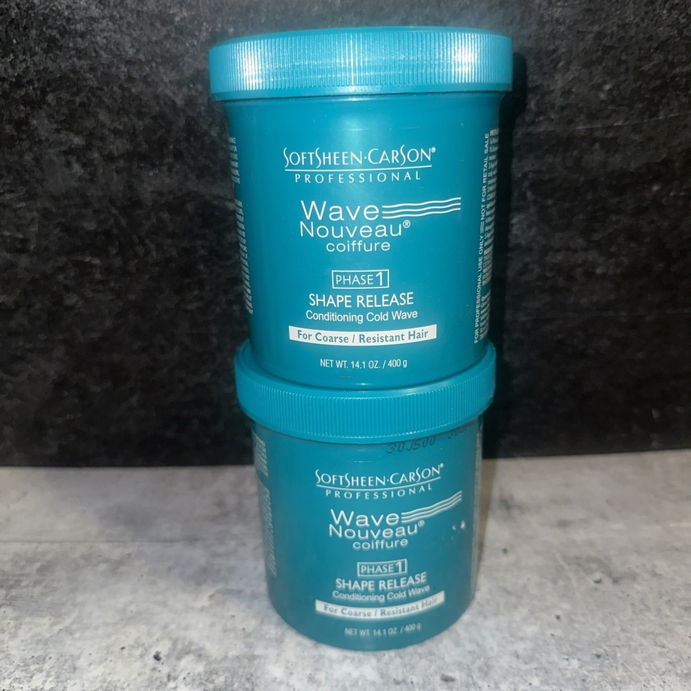 2 Lot Softsheen Carson Wave Nouveau Super Strength Shape Release Phase Step 1